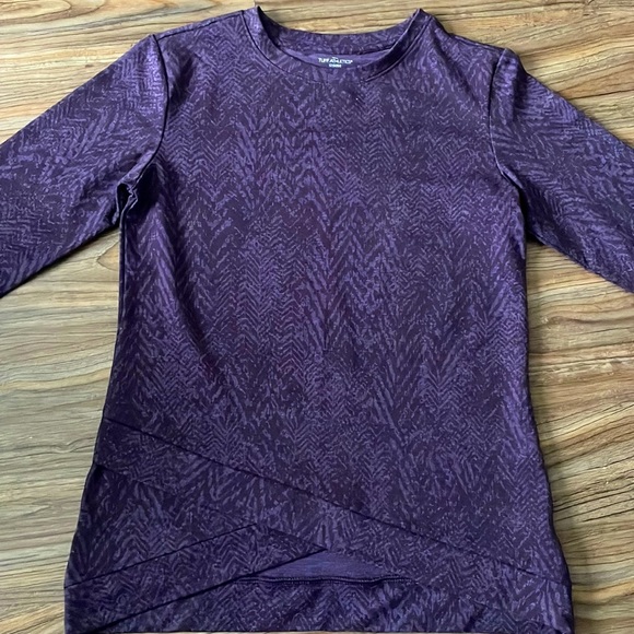 Tuff Athletics, purple crisscross bottom long sleeve - Picture 1 of 5